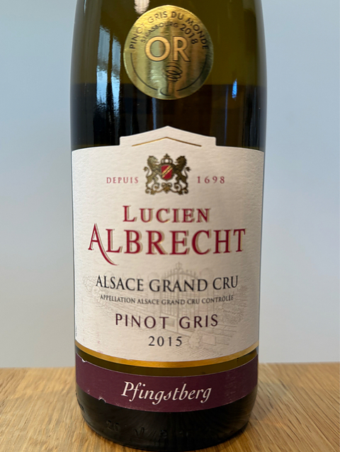 Lucien Albrecht Pinot Gris Pfingstberg Grand Cru(ルシアン・アルブレヒト ピノ・グリ ファイングズベルク グラン・クリュ)