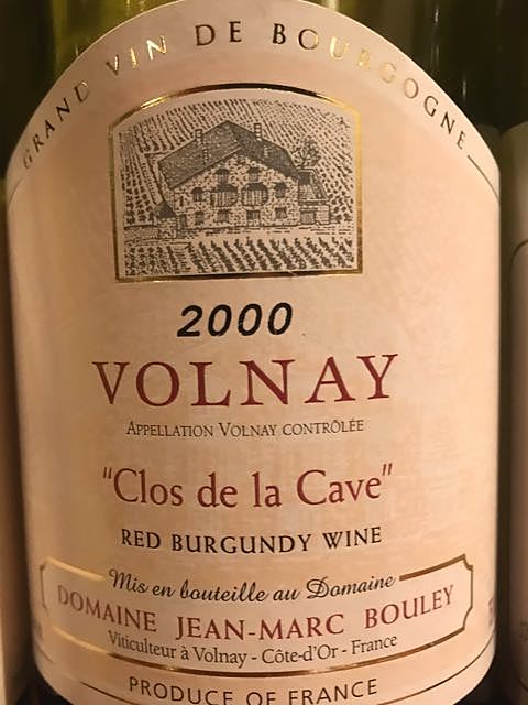 Dom. Jean Marc Bouley Volnay Clos de la Cave