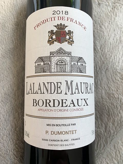 Lalande Maurac Bordeaux(ラランド・モーラック ボルドー)