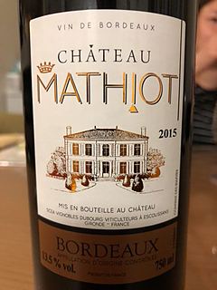 Ch. Mathiot Bordeaux Rouge(シャトー・マティオ ボルドー ルージュ)