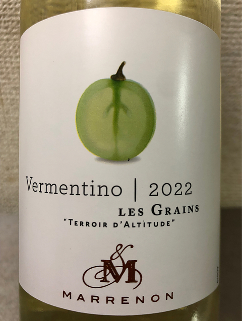 Marrenon Les Grains Vermentino(マレノン レ・グラン ヴェルメンティーノ)