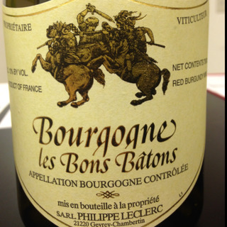 Dom. Philippe Leclerc Bourgogne Les Bons Bâtons(ドメーヌ・フィリップ・ルクレール ブルゴーニュ レ・ボン・バトン)