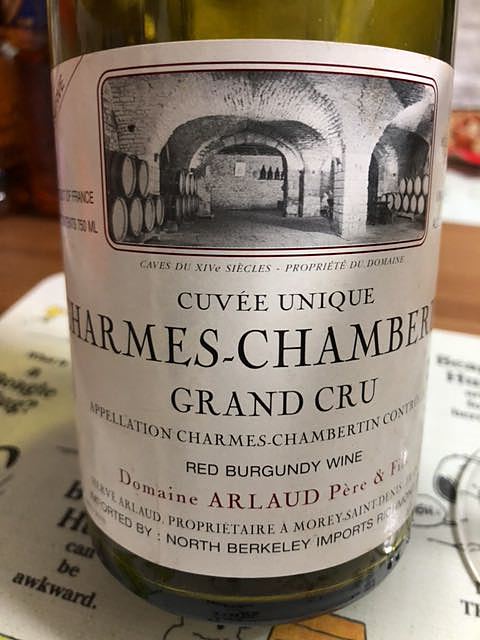 Dom. Arlaud Charmes Chambertin Grand Cru Cuvée Unique