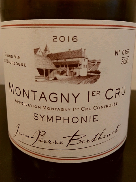 Jean Pierre Berthenet Montagny 1er Cru Symphonie