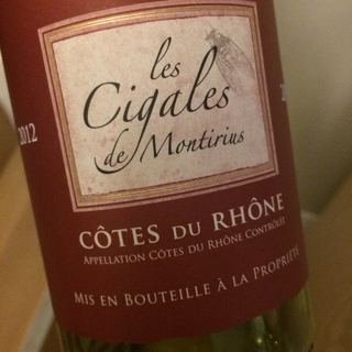 Les Cigales de Montirius Côtes du Rhône Rouge(レ・シガル・ド・モンティリウス コート・デュ・ローヌ ルージュ)