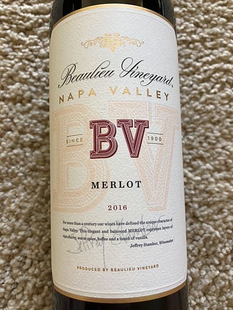 Beaulieu Vineyard BV Napa Valley Merlot(ボーリュー・ヴィンヤード BV ナパ・ヴァレー メルロ)