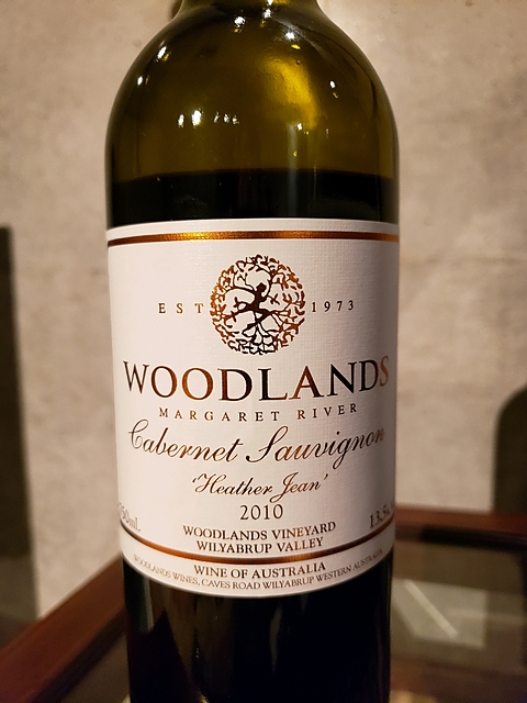 Woodlands Cabernet Sauvignon Heather Jean 2010