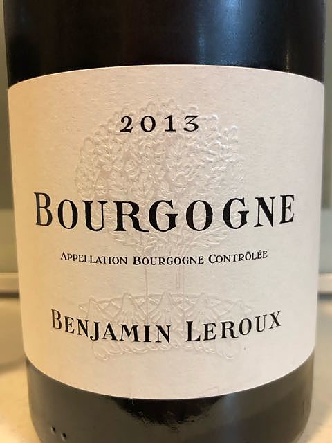 Benjamin Leroux Bourgogne Rouge(バンジャマン・ルルー ブルゴーニュ ルージュ)