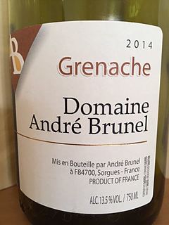 Dom. André Brunel Grenache(ドメーヌ・アンドレ・ブルネル グルナッシュ)