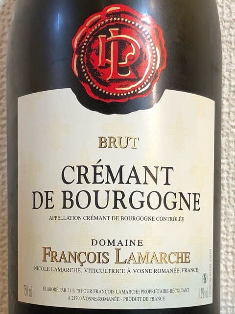 Dom. François Lamarche Crémant de Bourgogne Brut(ドメーヌ・フランソワ・ラマルシュ クレマン・ド・ブルゴーニュ ブリュット)