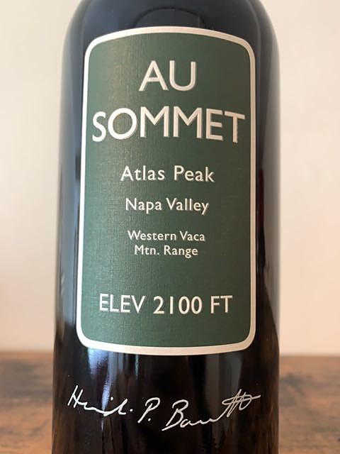 Au Sommet Cabernet Sauvignon Atlas Peak Napa Valley(オー ソメ カベルネ・ソーヴィニヨン アトラス・ピーク ナパ・ヴァレー)