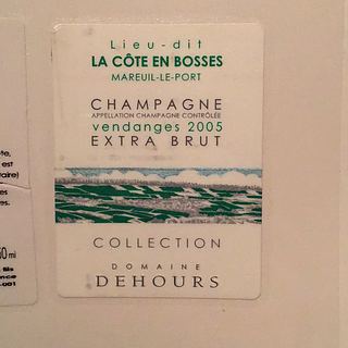 Dehours Lieu dit La Côte en Bosses Extra Brut(デウール ラ・コート・アン・ボス エクストラ・ブリュット)