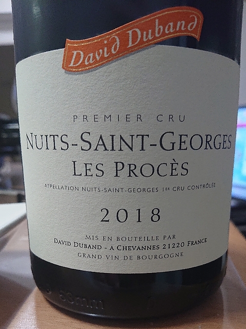 David Duband Nuits Saint Georges 1er Cru Les Procès