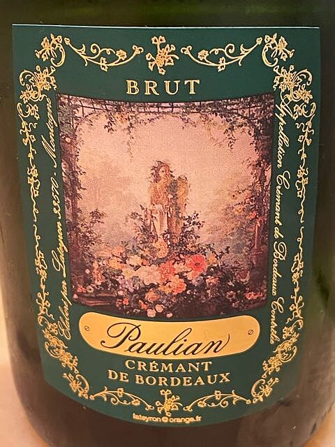 Lateyron Crémant de Bordeaux Paulian Brut(ラテイロン クレマン・ド・ボルドー ブリュット)