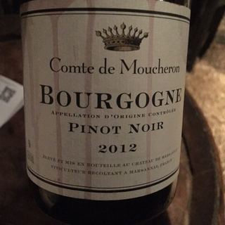 Comte de Moucheron Bourgogne Pinot Noir(コント・ド・ムシュロン ブルゴーニュ ピノ・ノワール)