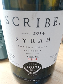 Scribe Syrah Sonoma Coast