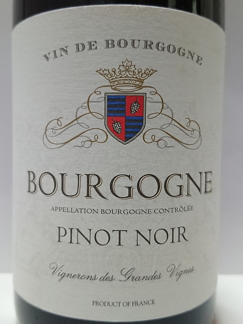 Vignerons des Grandes Vignes Bourgogne Pinot Noir