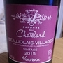 Baronne du Chatelard Beaujolais Villages Nouveau(2015)