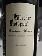 H. F. von Melle Lübecker Rotspon Bordeaux Rouge(2015)