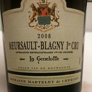 Dom. Martelet de Cherisey Meursault Blagny 1er Cru La Genelotte