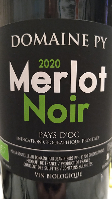 Dom. Py Merlot Noir(ドメーヌ・ピイ メルロ・ノワール)