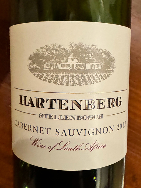 Hartenberg Cabernet Sauvignon 2012