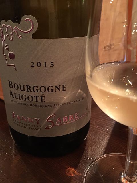 Fanny Sabre Bourgogne Aligoté(ファニー・サーブル ブルゴーニュ アリゴテ)