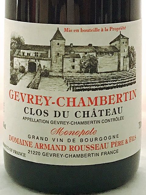 Dom. Armand Rousseau Gevrey Chambertin Clos du Château Monopole