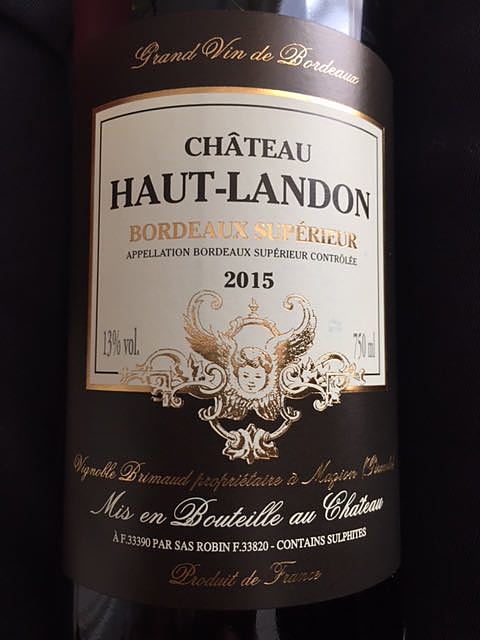 Ch. Haut Landon Bordeaux Supérieur(シャトー・オー・ランドン ボルドー・スュペリュール)