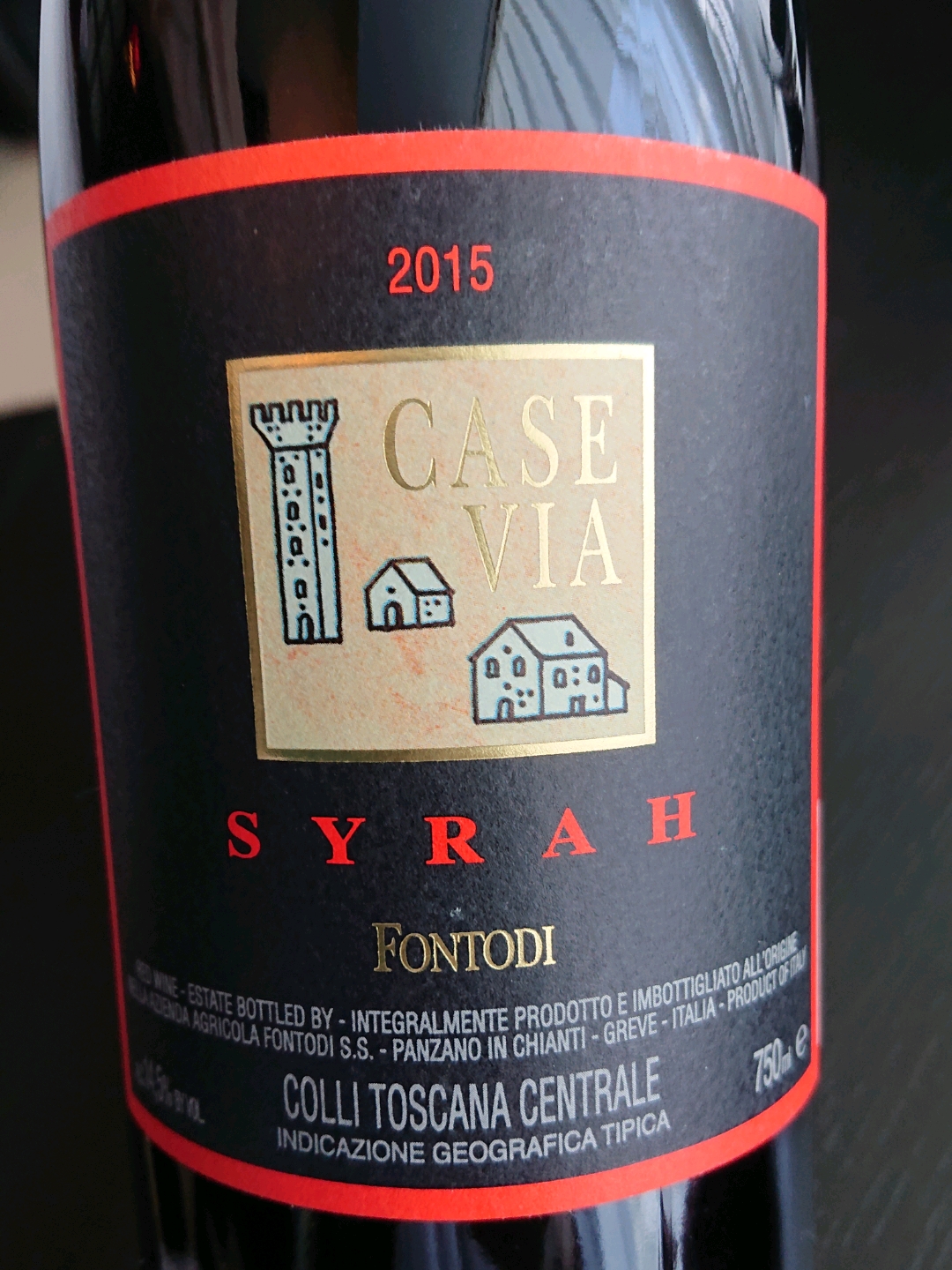 赤ワイン イタリア シラー・カーセ・ヴィア フォントディ 750ml 6本セット ギフト ワイン プレゼント お中元 トスカニー イタリアワイン専門店 ⁄ シラー カーセ ヴィア 2019