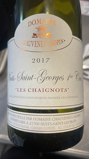 Chauvenet Chopin Nuits Saint Georges 1er Cru Les Chaignots