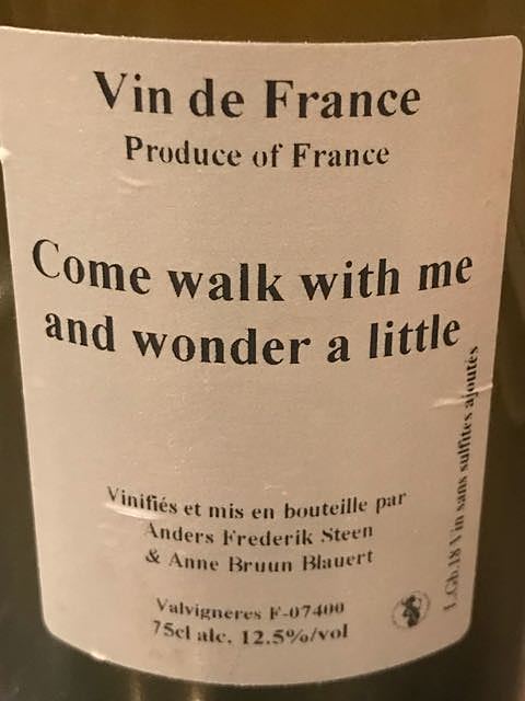 Come walk with me and wonder a little