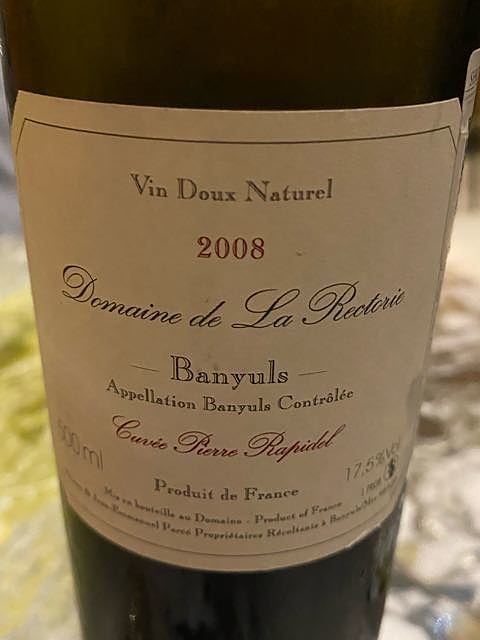 Dom. de la Rectorie Banyuls Cuvée Pierre Rapidel