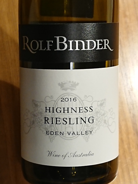 Rolf Binder Highness Riesling(ロルフ・ビンダー ハイネス リースリング)