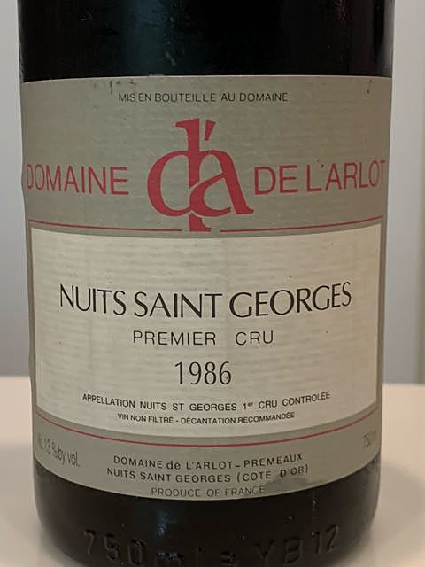 Dom. de l'Arlot Nuits Saint Georges 1er Cru(ドメーヌ・ド・ラルロ ニュイ・サン・ジョルジュ プルミエ・クリュ)