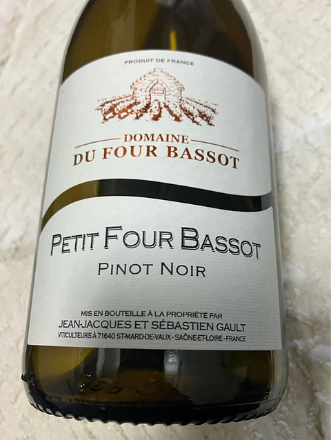 Dom. du Four Bassot Petit Four Bassot Pinot Noir(ドメーヌ・デュ・フール・バッソ プティ・フール・バッソ ピノ・ノワール)