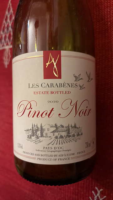 Les Carabènes Pinot Noir(レ・カラベヌ ピノ・ノワール)