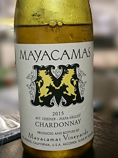 Mayacamas Chardonnay Mount Veeder(マヤカマス シャルドネ マウント・ヴィーダー)