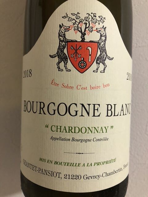 Geantet Pansiot Bourgogne Blanc Chardonnay