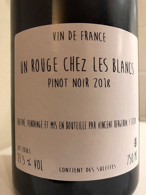 Vincent Bergeron Un Rouge Chez les Blancs 2018