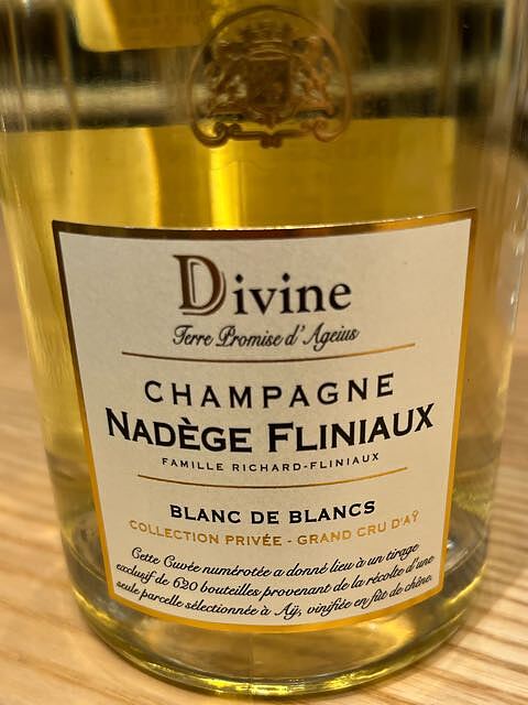 Divine Champagne Nadège Fliniaux Blanc de Blancs