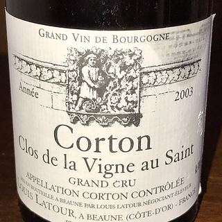 Louis Latour Corton Clos de la Vigne au Saint Grand Cru(ルイ・ラトゥール コルトン クロ・ド・ラ・ヴィーニュ・オー・サン グラン・クリュ)