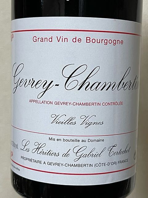 Les Héritiers de Gabriel Tortochot Gevrey Chambertin Vieilles Vignes