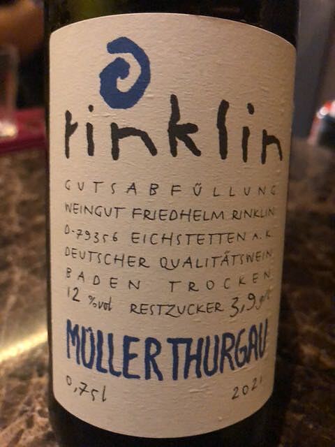 Rinklin Müller Thurgau(リンクリン ミュラー・トゥルガウ)