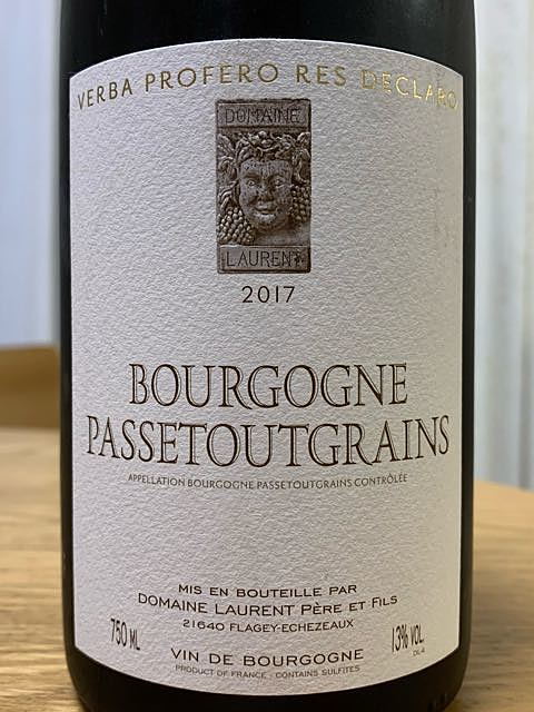 Dom. Laurent Père et Fils Bourgogne Passetoutgrains(ドメーヌ・ローラン・ペール・エ・フィス ブルゴーニュ・パストゥーグラン)