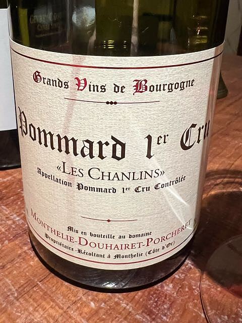 Monthélie Douhairet Porcheret Pommard 1er Cru Les Chanlins