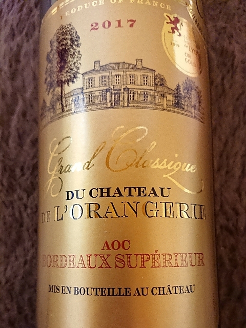 Grand Classique du Ch. de l'Orangerie Bordeaux Supérieur