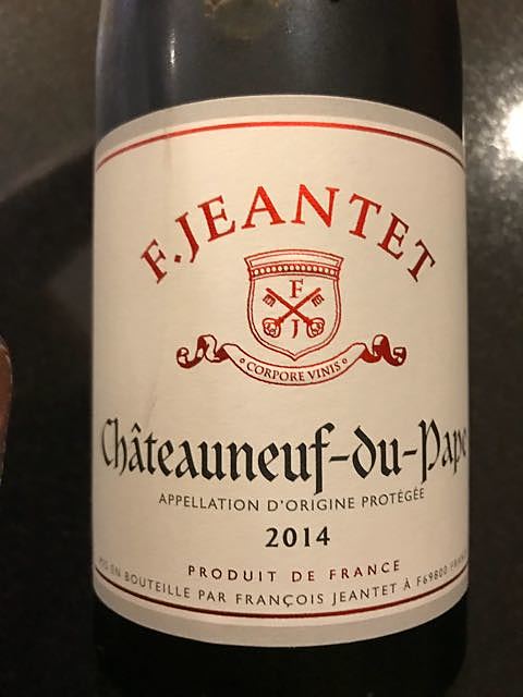 F. Jeantet Châteauneuf du Pape(エフ・ジャンテ シャトーヌフ・デュ・パプ)