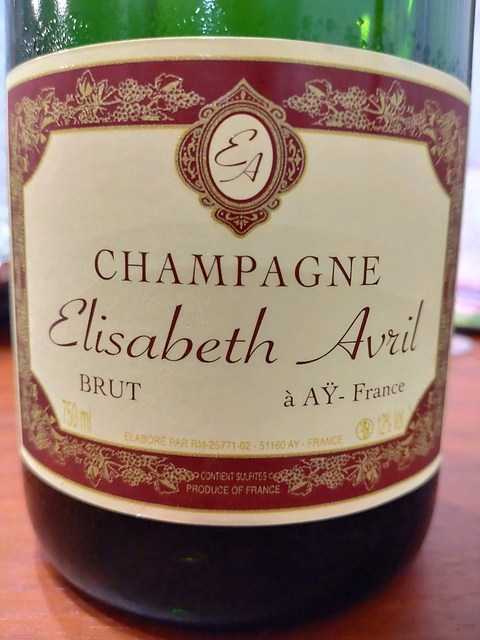 Champagne Elisabeth Avril Brut(シャンパーニュ エリザベート・アヴリル ブリュット)