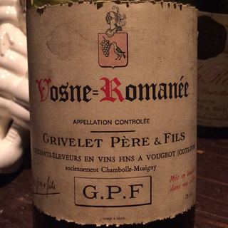 Grivelet Père & Fils Vosne Romanée(グリヴレ・ペール・エ・フィス ヴォーヌ・ロマネ)